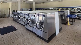 Coin Laundry Laundromat for Sale with Low Rent