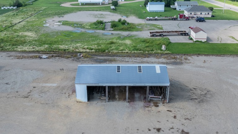 3 sided pole shed