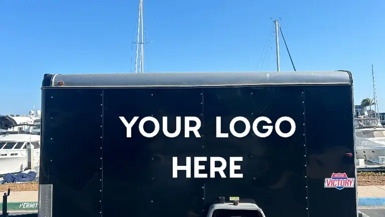 Trailer w/ available custom logo