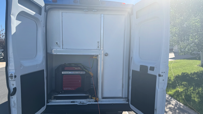 Back of unit generator