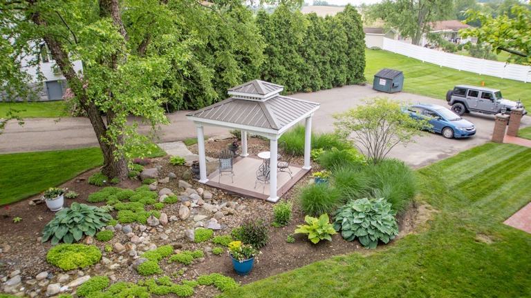 Garden Courtyard in Downtown Berlin, Ohio