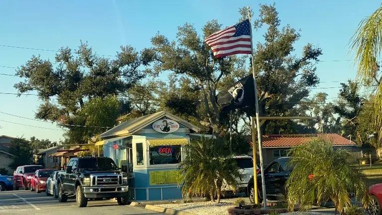 Typical morning at Flyby Coffee