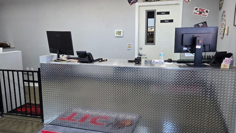 Newly remodeled front counter