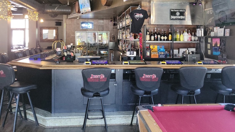 Inside main bar