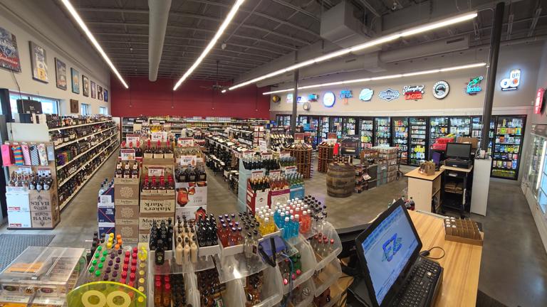 Register view of salesfloor