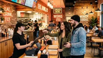 Fast-casual franchise in a prime location / formerly corporate-owned