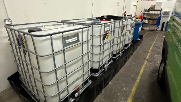 Waste Oil Storage &  Berm