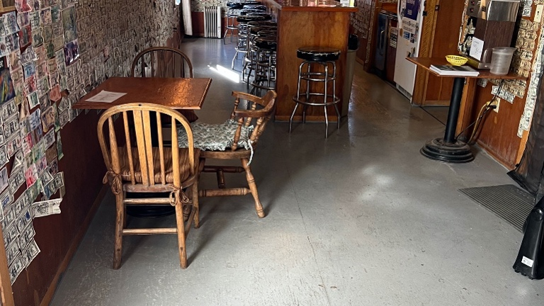 Inside the Sluice Box Bar