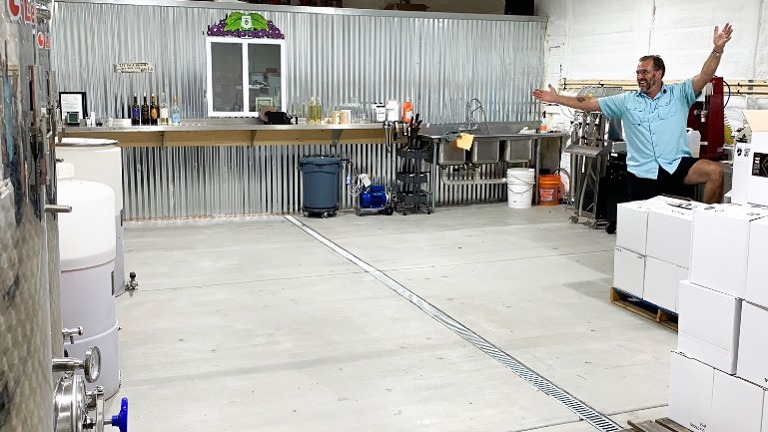 Winery production area