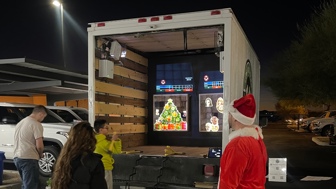 Axe throwing truck