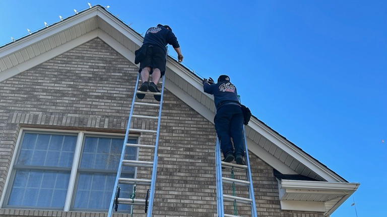 Holiday Lights install