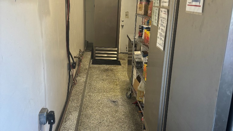 Storage Area Behind Unit