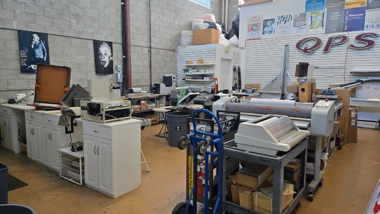 Bindery shop