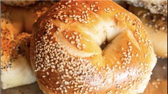 Bagel Shop - Full Parking Lot