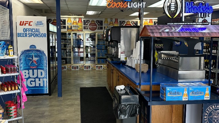 The left side of the store