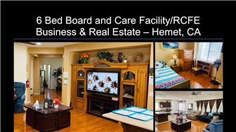 6 Beds Residential Care Facility with Real Estate