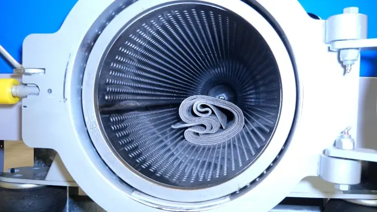Centrifuge Rug rolled after spinning Centrifuge Rug rolled after spinning
