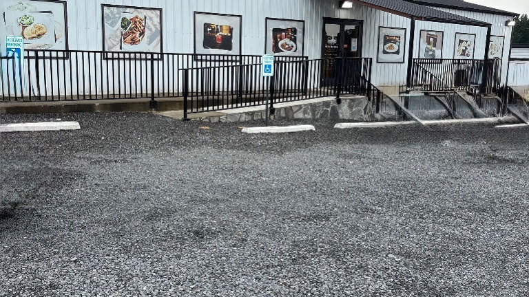 Front view of restaurant 