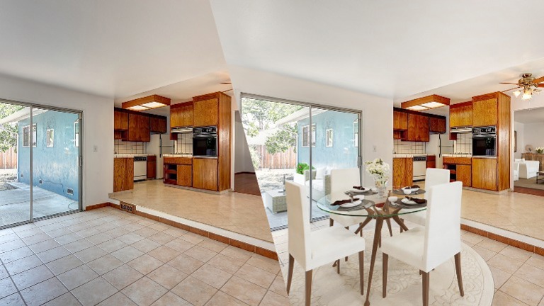 AI and Human Virtual Staging