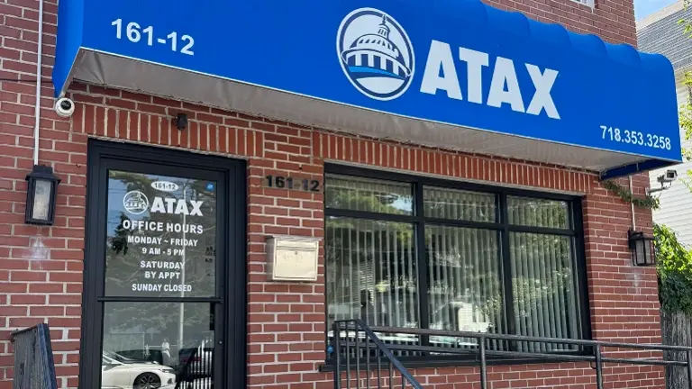 Front of Office with overhead signage