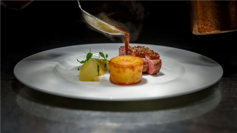 appetizer on white plate