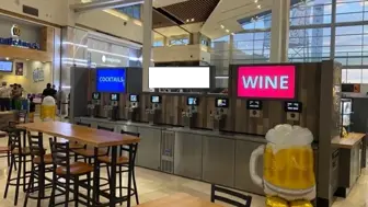 Beer and Wine self pour kiosk @ Westfield Galleria - Roseville