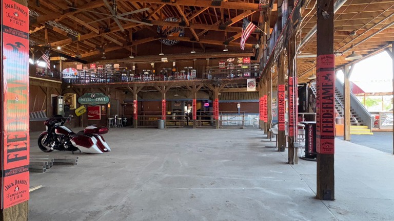 Covered Pavilion connecting both Locations