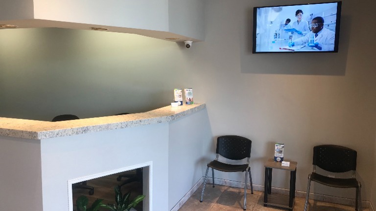 Reception area