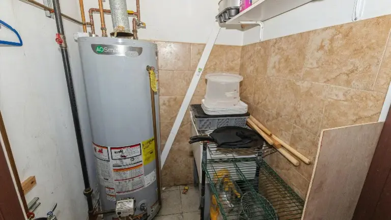 Hot water heater room