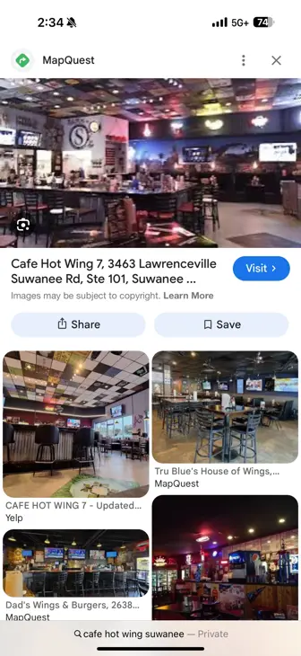 Cafe hot wing in Suwanee for sale