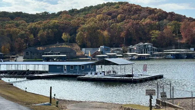 Boat ramp and swim dock Boat ramp and swim dock