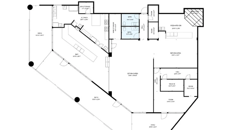 Floor Plan _ Corner Location_Wrap around patio