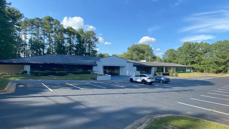 front of building