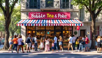 Bubble Tea + Poke Quick-Service Venue — High-Traffic Coastal Area