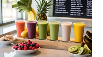 Juice Bar with Smoothies and Acai Bowls