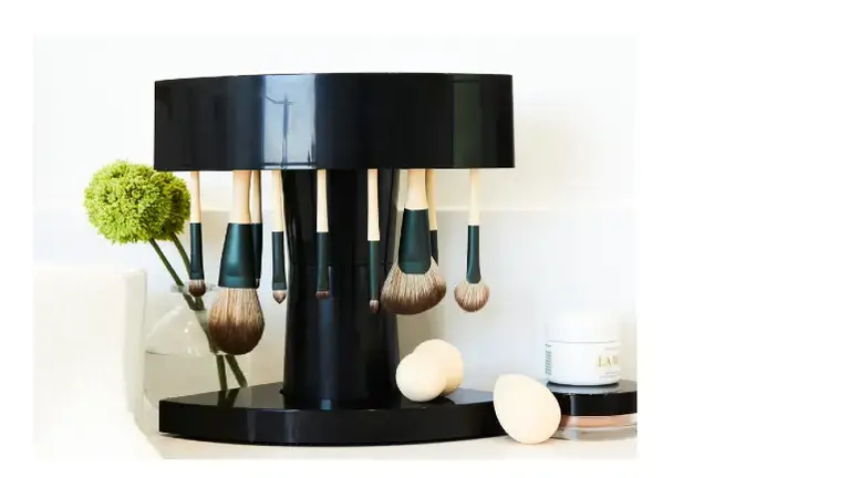 BB Makeup Brush Holder/Drying Stand (Black)