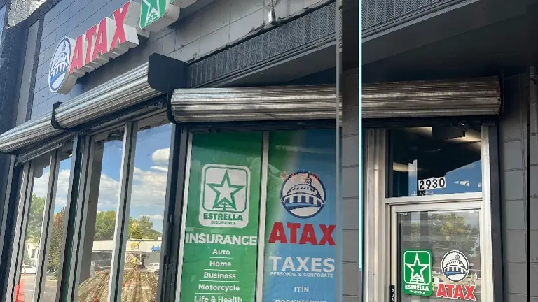 Outside w/signage