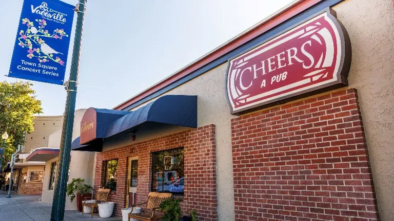 Entrance to Cheers in Historic Downtown
