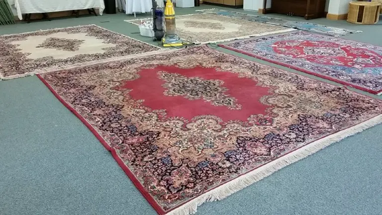 Cleaning wool rugs in office Cleaning wool rugs in office