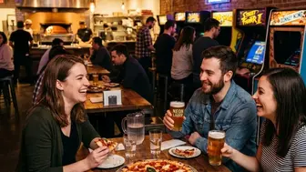 Pizza restaurant with arcade and 41 ABC license, N.OC