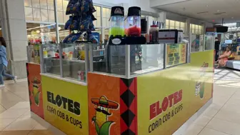 Great Food Kiosk Stand On a Large Traffic Mall