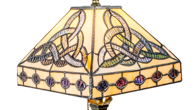 stained glass lamp sold