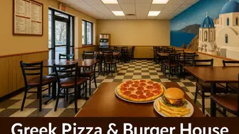 Greek Pizza & Burger House | Family-Friendly & Fully Equipped Restaura