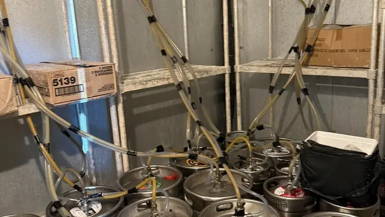State of the art beer-tap system - easy access and maintenance. State of the art beer-tap system - easy access and maintenance.