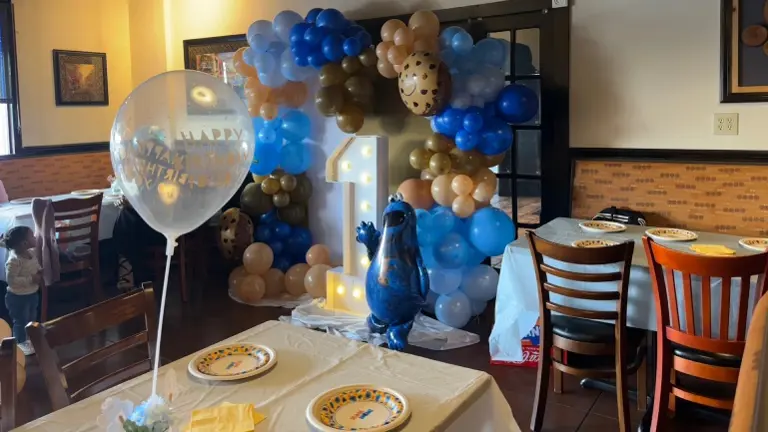 Birthday celebration in the party room Birthday celebration in the party room