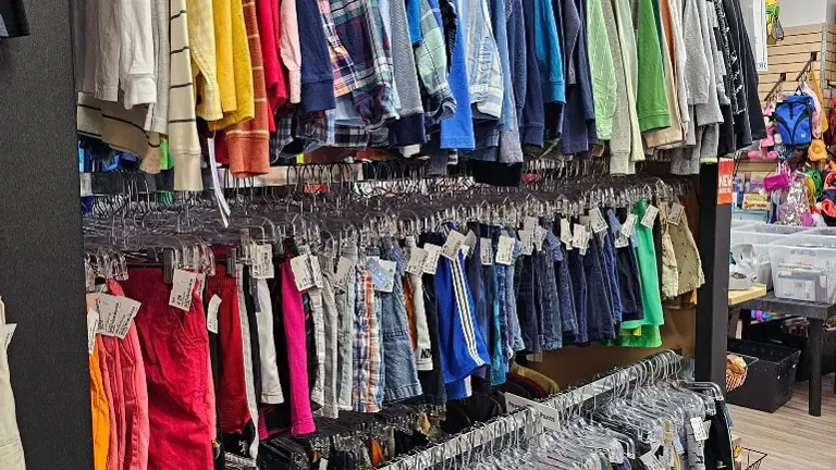 Triple and quadrupled hung clothing for maximum options.