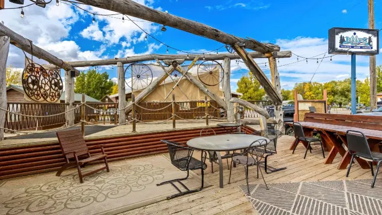 Outside Patio with stage