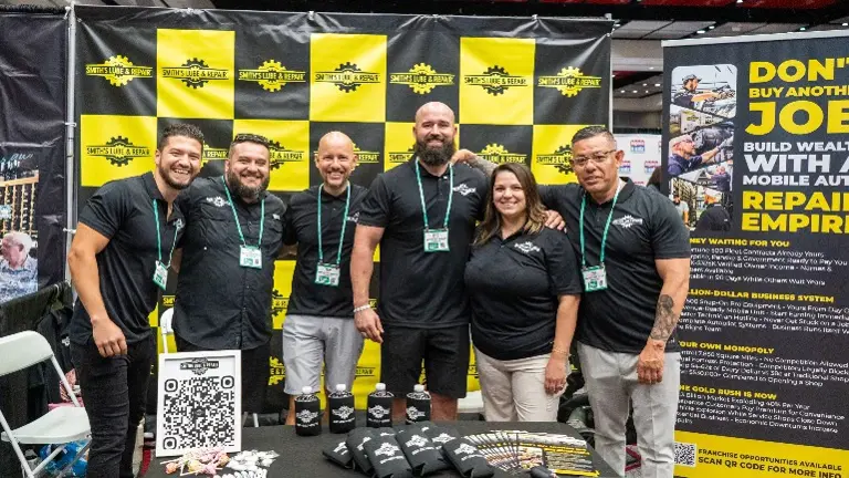 Some of the team at an event in Houston