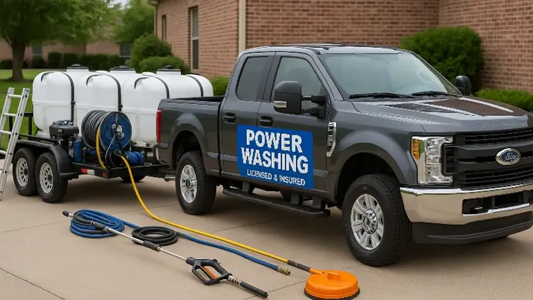 Generic Power Washing Truck Generic Power Washing Truck