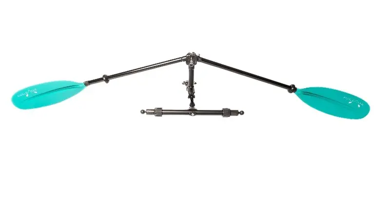 Mount-supported paddle system, angled or straight